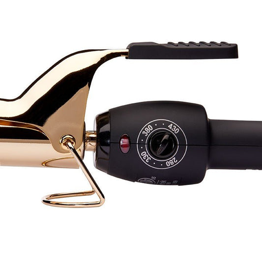 24k Gold Spring Curling Iron - 1 Inch - Beautifox
