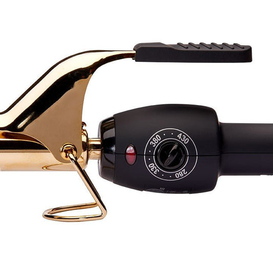24k Gold Spring Curling Iron - 3/4 Inch - Beautifox