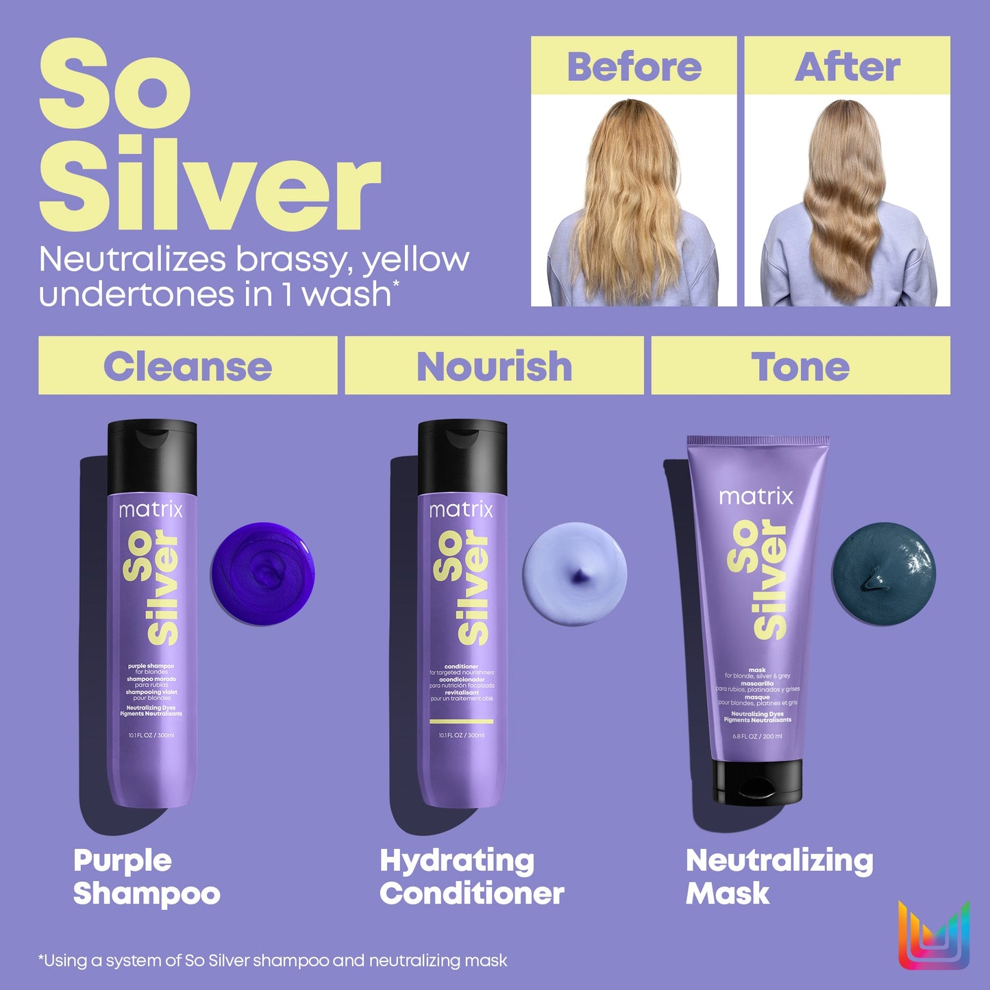 Matrix So Silver Shampoo & Conditioner 10oz Duo ($44 Value)