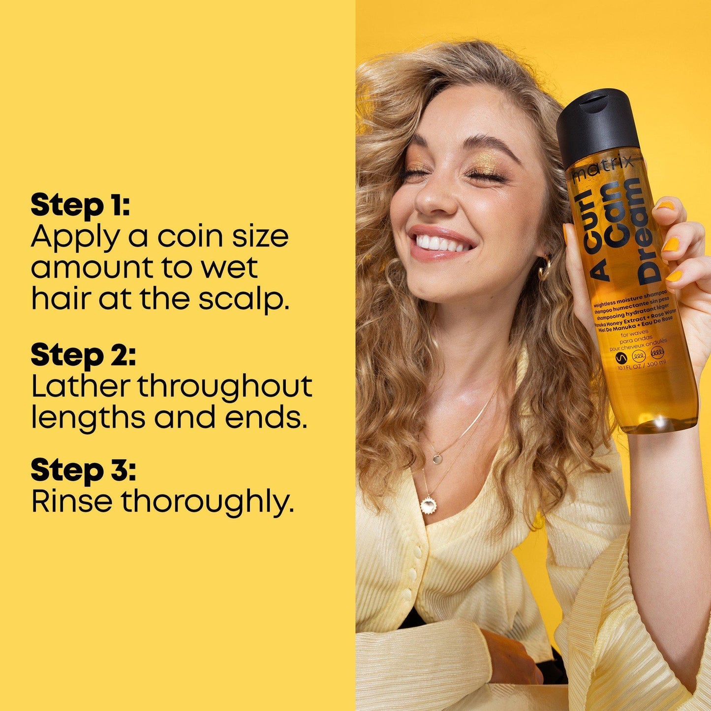 Matrix A Curl Can Dream Weightless Shampoo for Waves