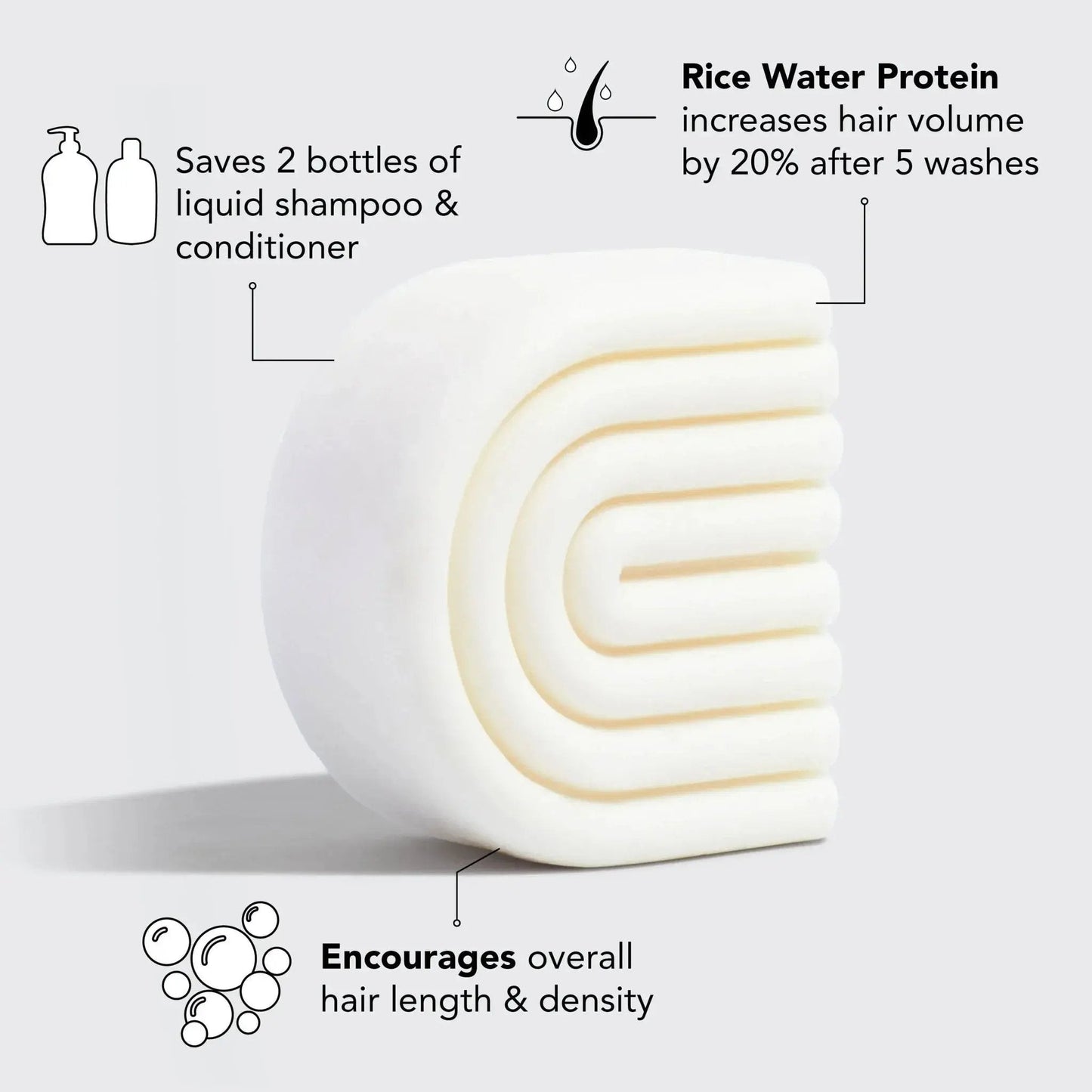 Kitsch Rice Water Conditioner Bar for Hair Growth - Beautifox