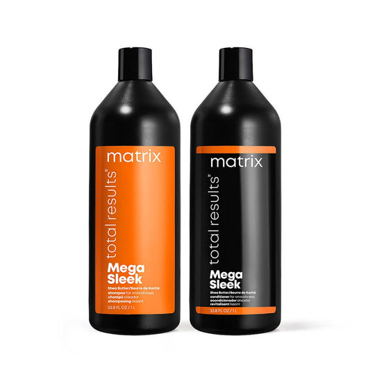 Matrix Mega Sleek Shampoo & Conditioner Liter Duo ($88 Value) - Beautifox