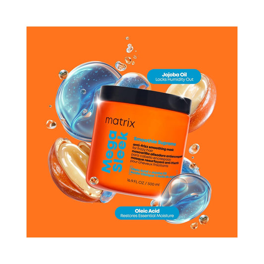 Matrix Mega Sleek Smoothie Supreme Anti - Frizz Smoothing Mask - Beautifox