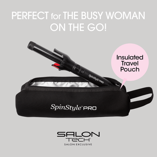 Spinstyle™ Pro Automatic Curler w/ Pouch - 1 inch (New) - Beautifox