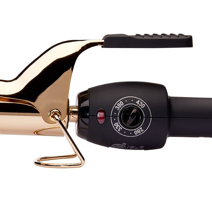 24k Gold Spring Curling Iron - 1 Inch - Beautifox