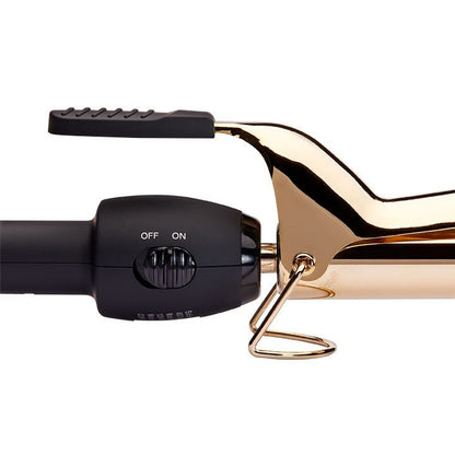 24k Gold Spring Curling Iron - 1.5 Inch - Beautifox