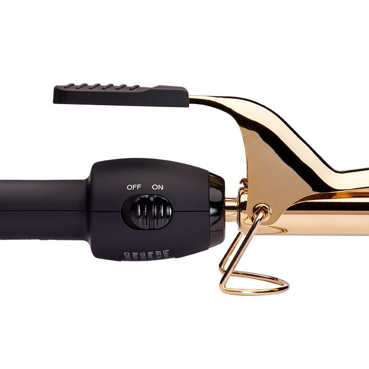 24k Gold Spring Curling Iron - 3/4 Inch - Beautifox