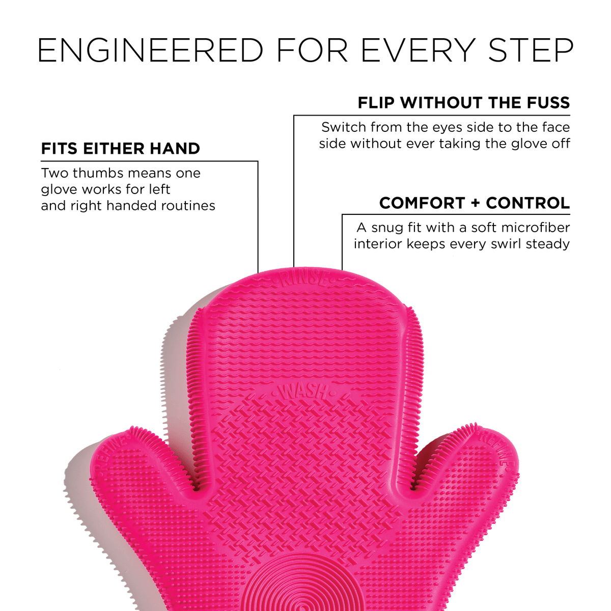 2X Sigma Spa® Brush Cleaning Glove - Beautifox