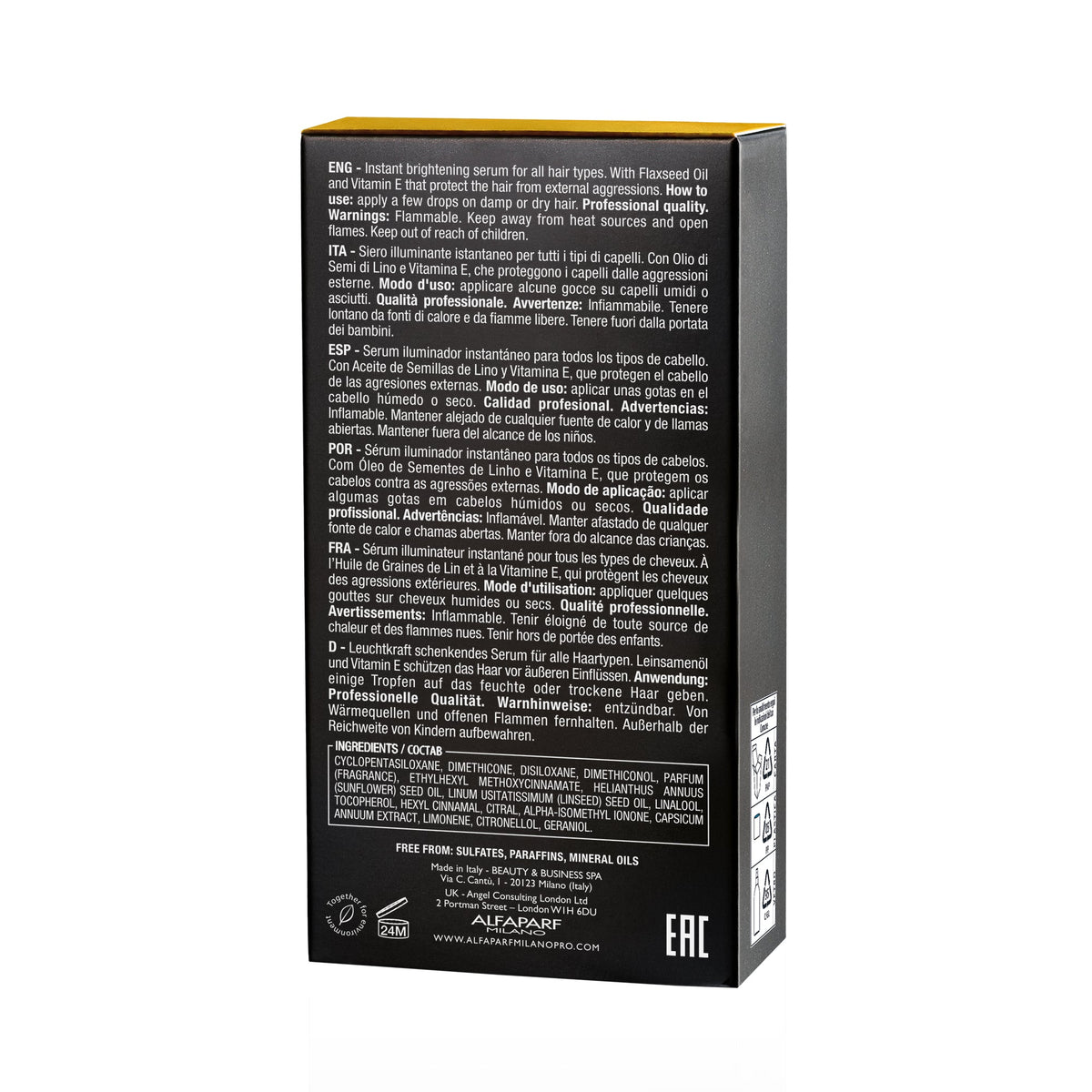 Sublime Cristalli Liquidi with Thermal Protection, 30 ml