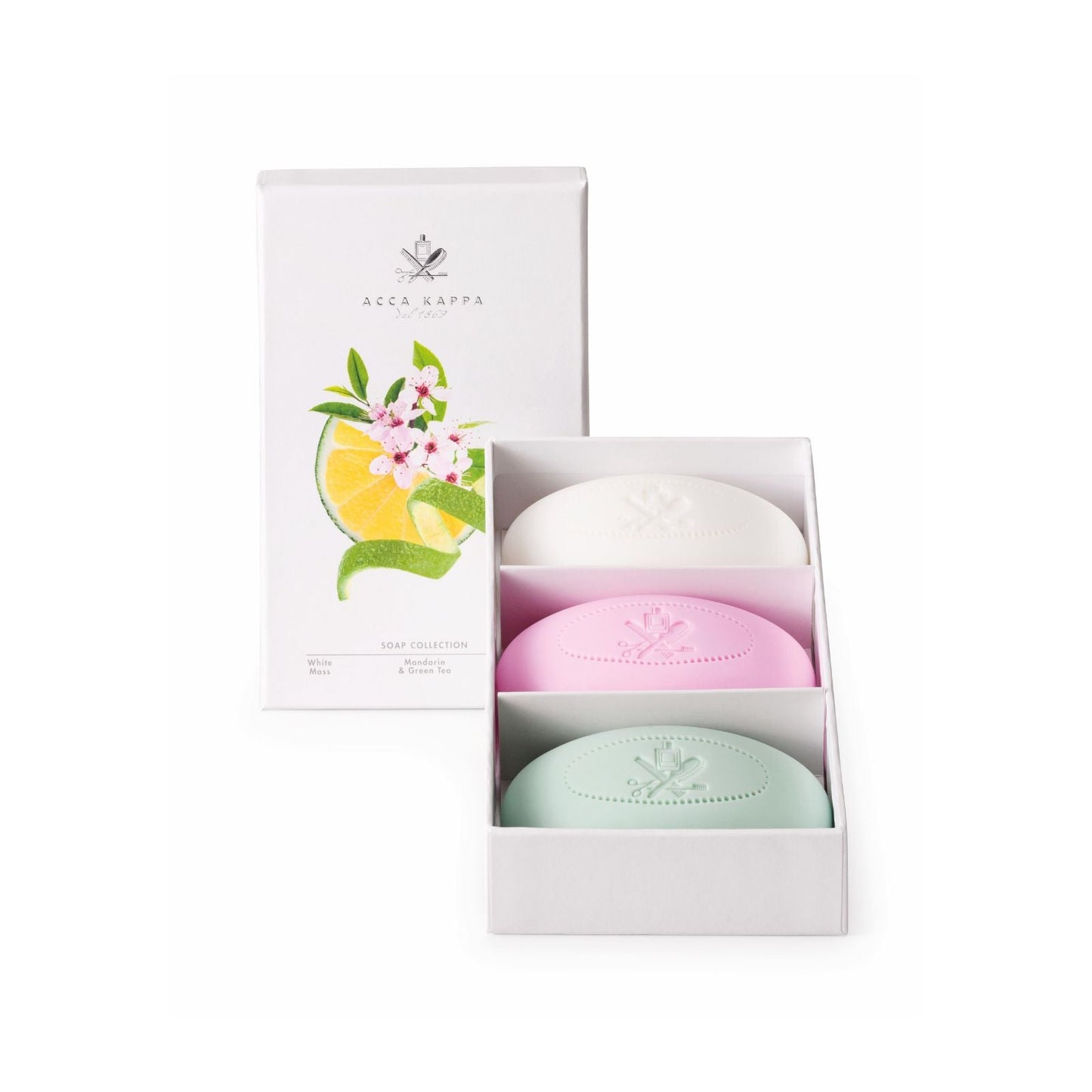 Soap Collection Gift Set  White Moss, Sakura Tokyo, Mandarin & Green Tea