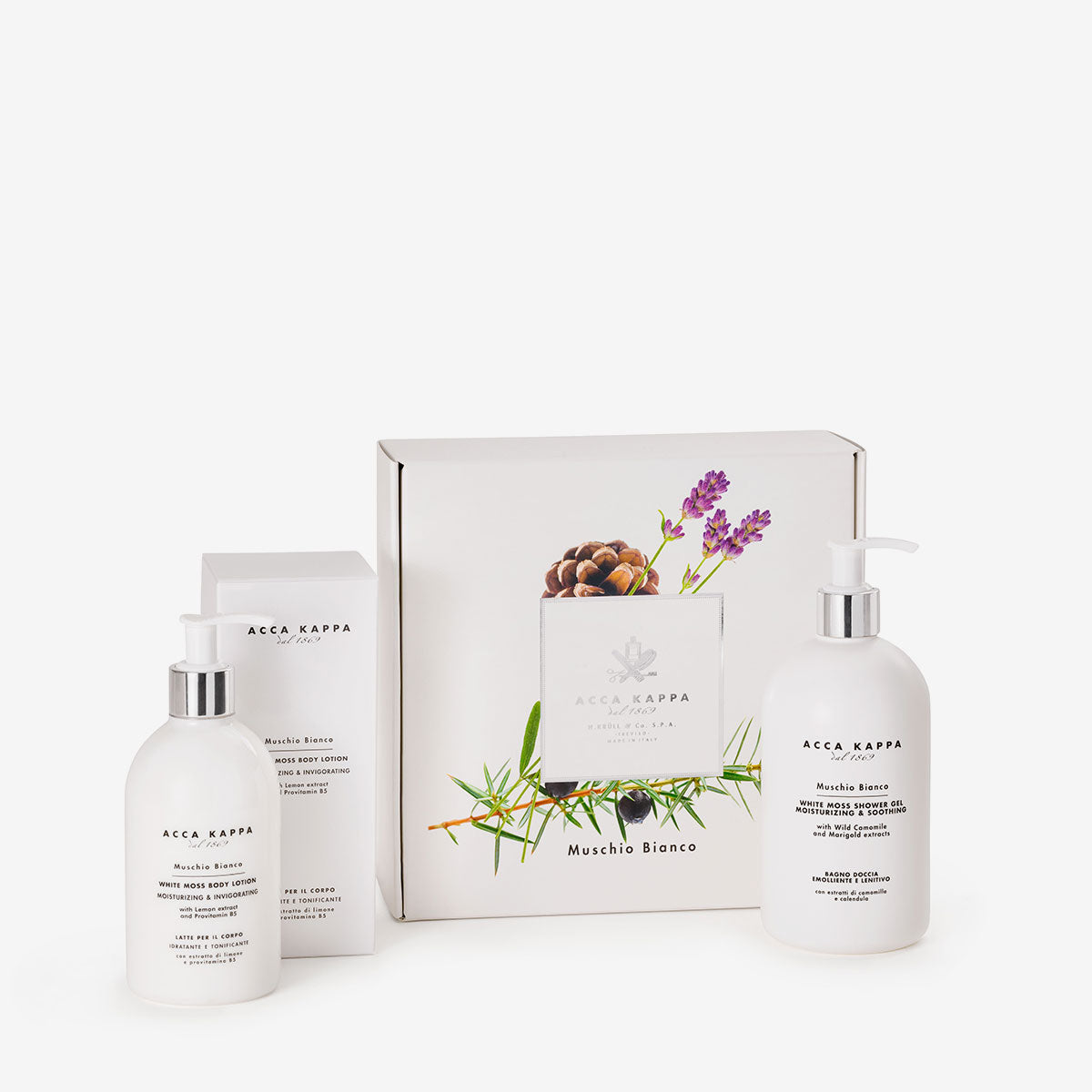 White Moss Shower Gel & Body Lotion Gift Set