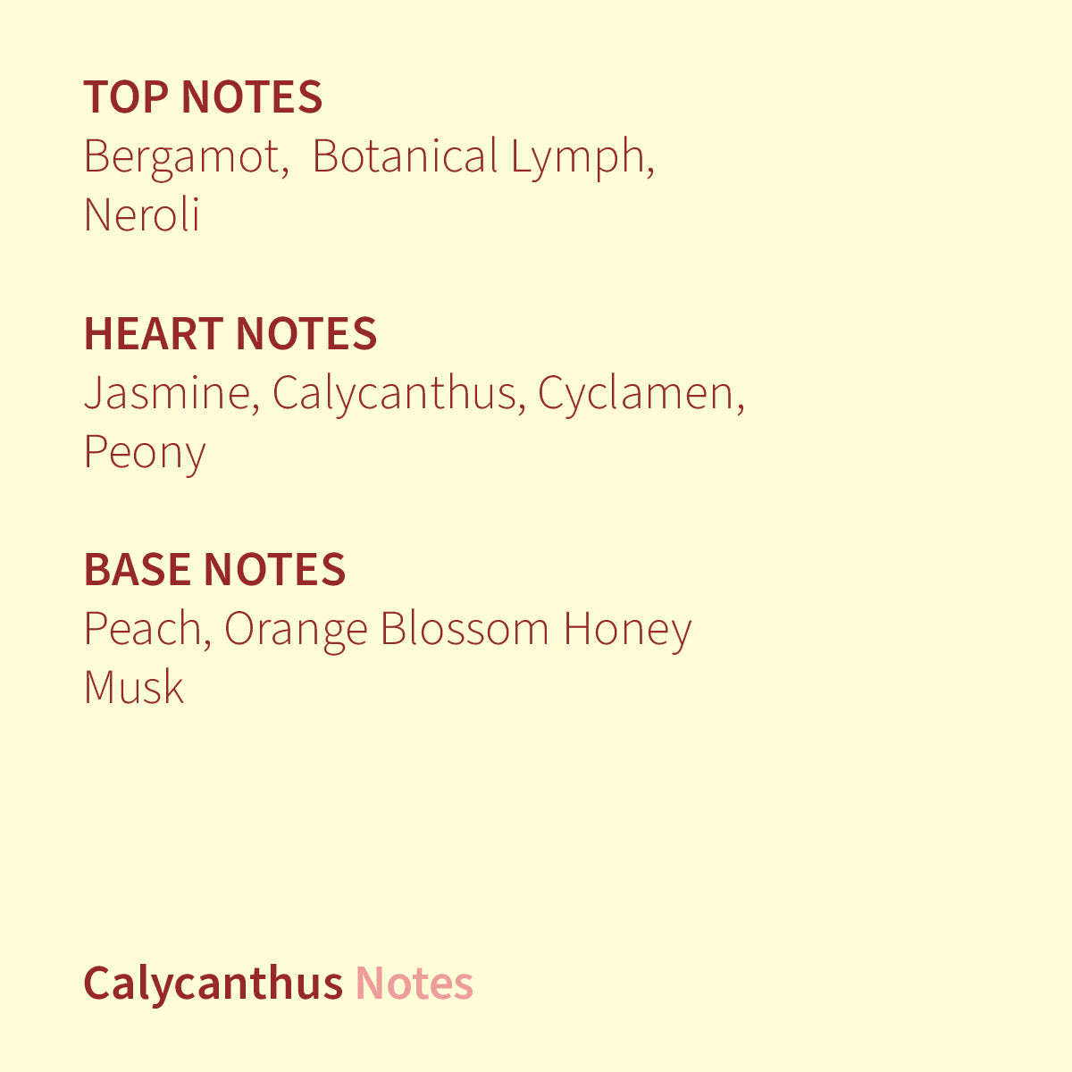 Calycanthus Eau de Parfum