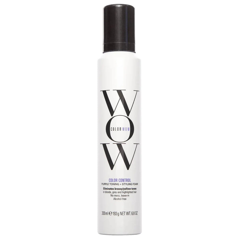 Color Wow Color Control Purple Toning + Styling Foam for Blonde Hair Color Wow