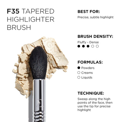 F35 Tapered Highlighter Brush