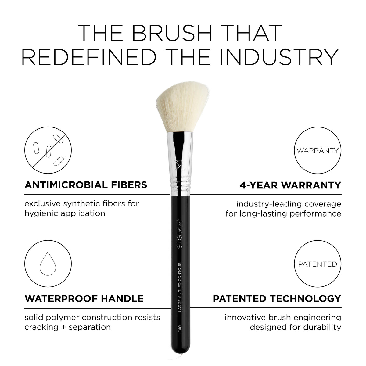 F40 Large Angled Contour Brush