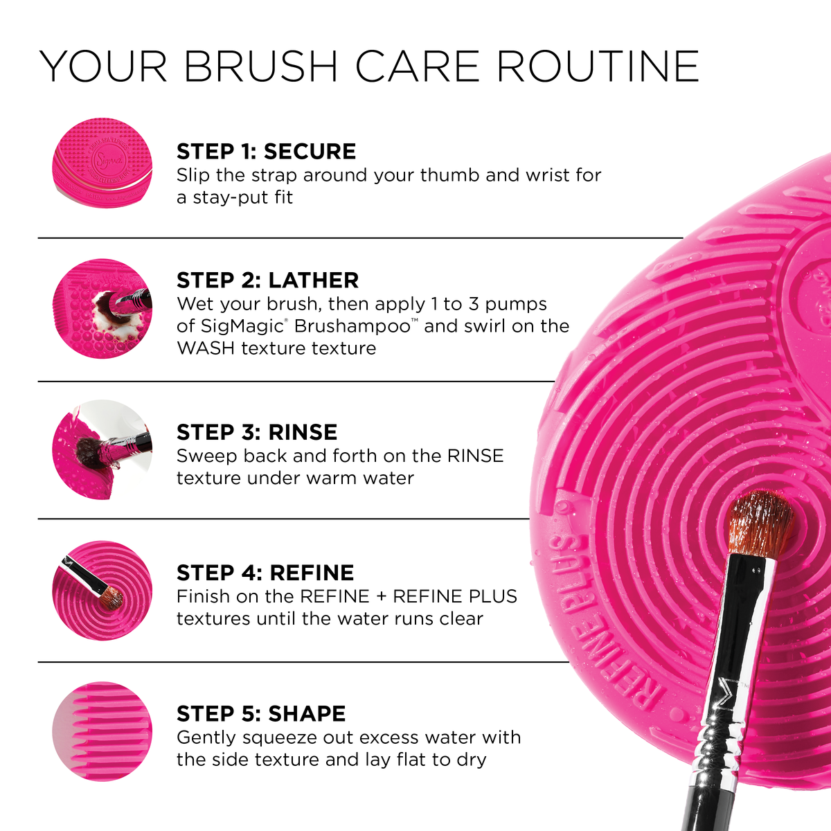 Sigma Spa® Express Brush Cleaning Glove