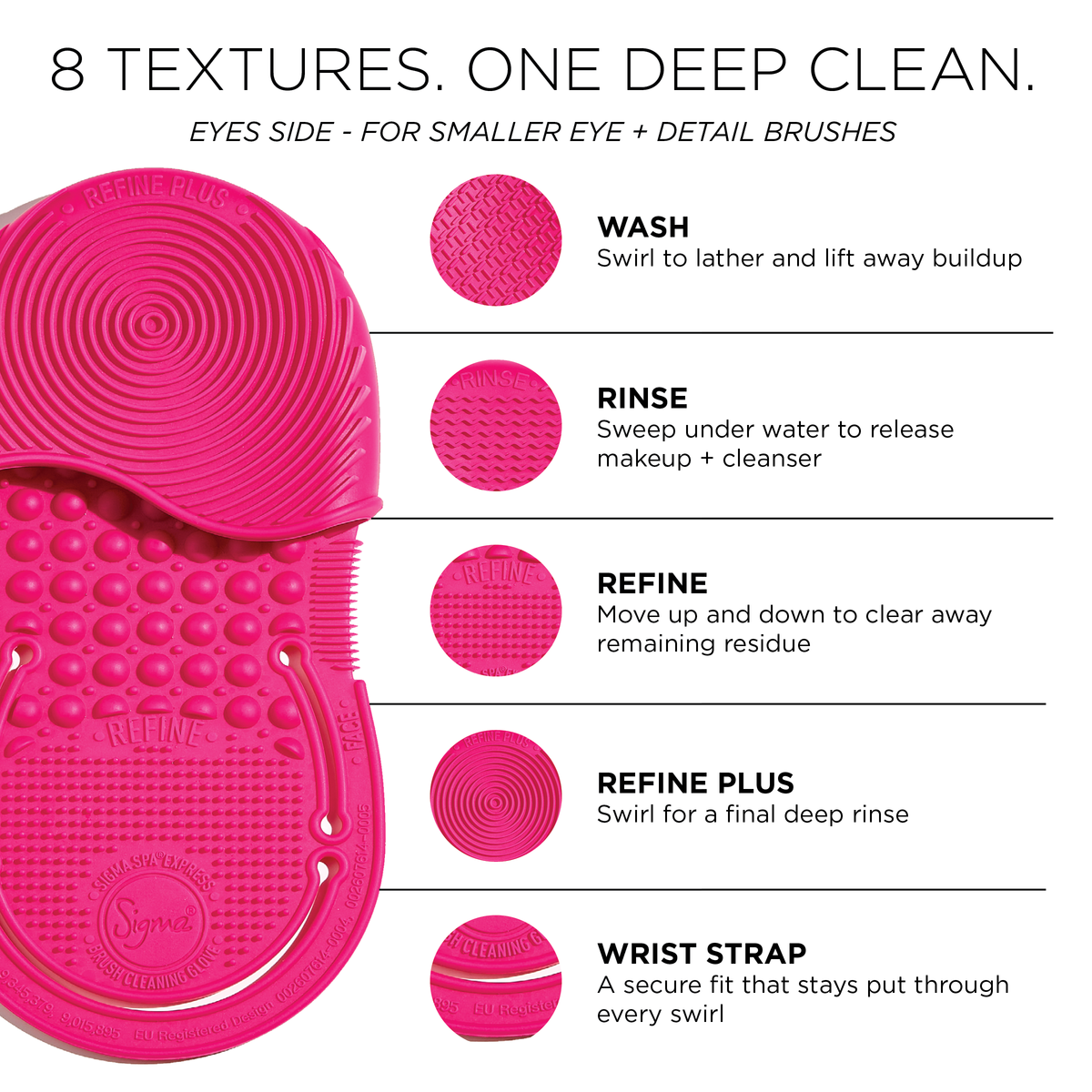 Sigma Spa® Express Brush Cleaning Glove