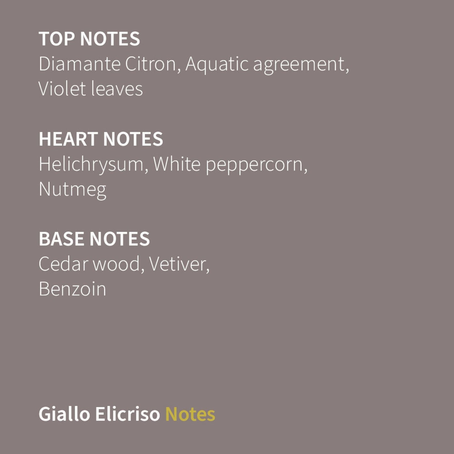 Giallo Elicriso Eau de Parfum
