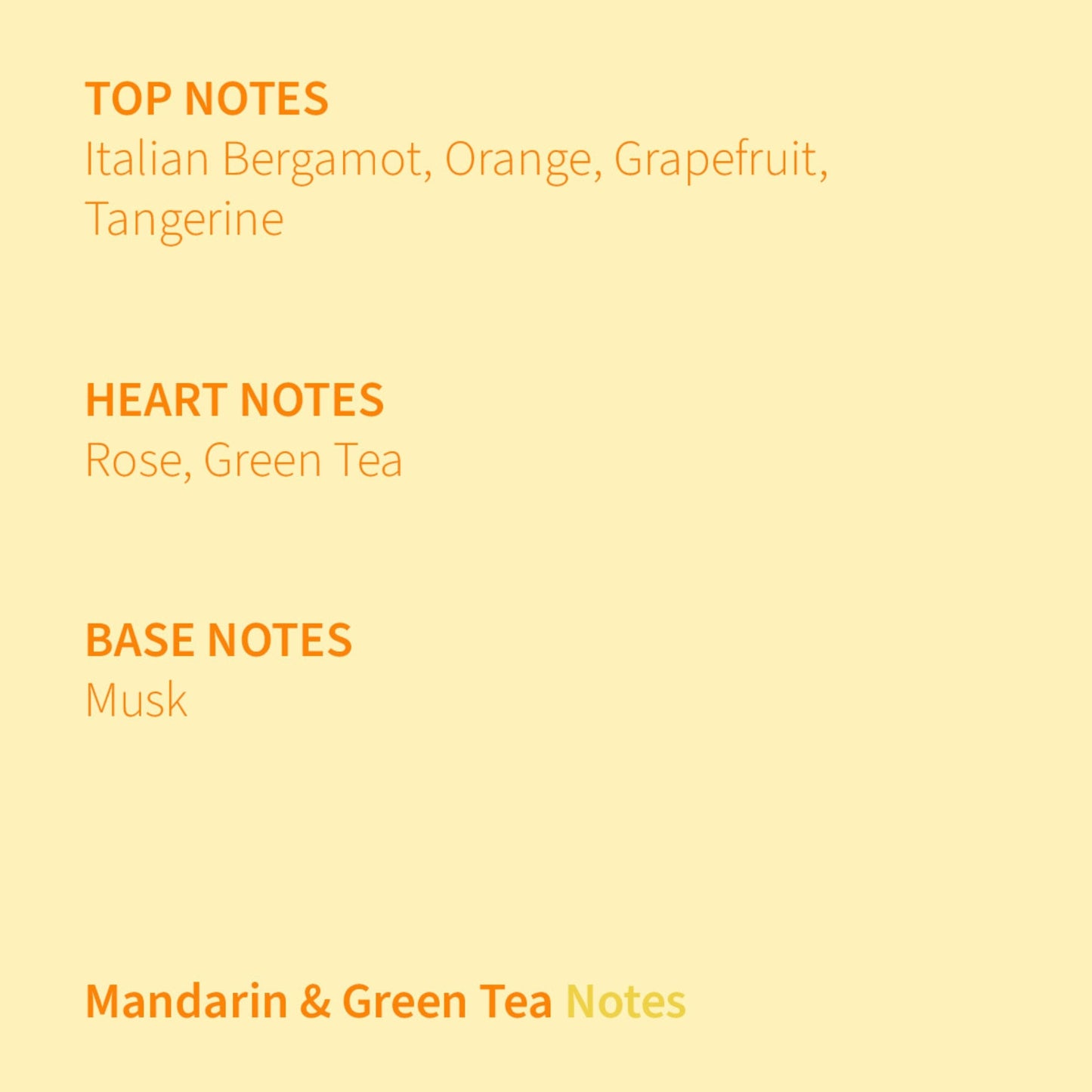 Mandarin & Green Tea Eau de Parfum