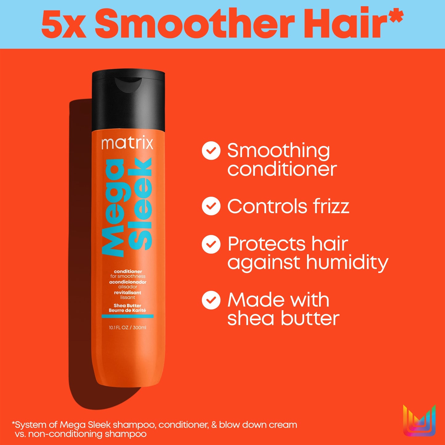 Matrix Mega Sleek Shampoo & Conditioner 10oz Duo ($44 Value)