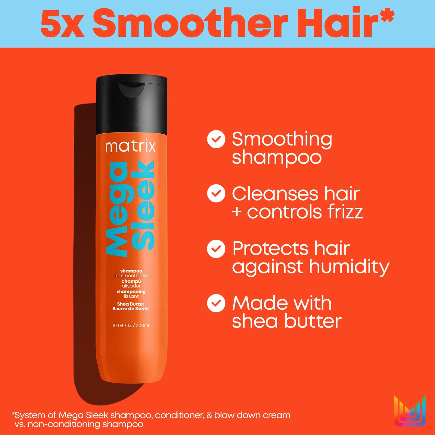 Matrix Mega Sleek Shampoo & Conditioner 10oz Duo ($44 Value)