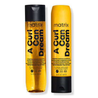 Matrix A Curl Can Dream Weightless Shampoo and Conditioner for Waves 10.1oz Duo / 10.1OZ