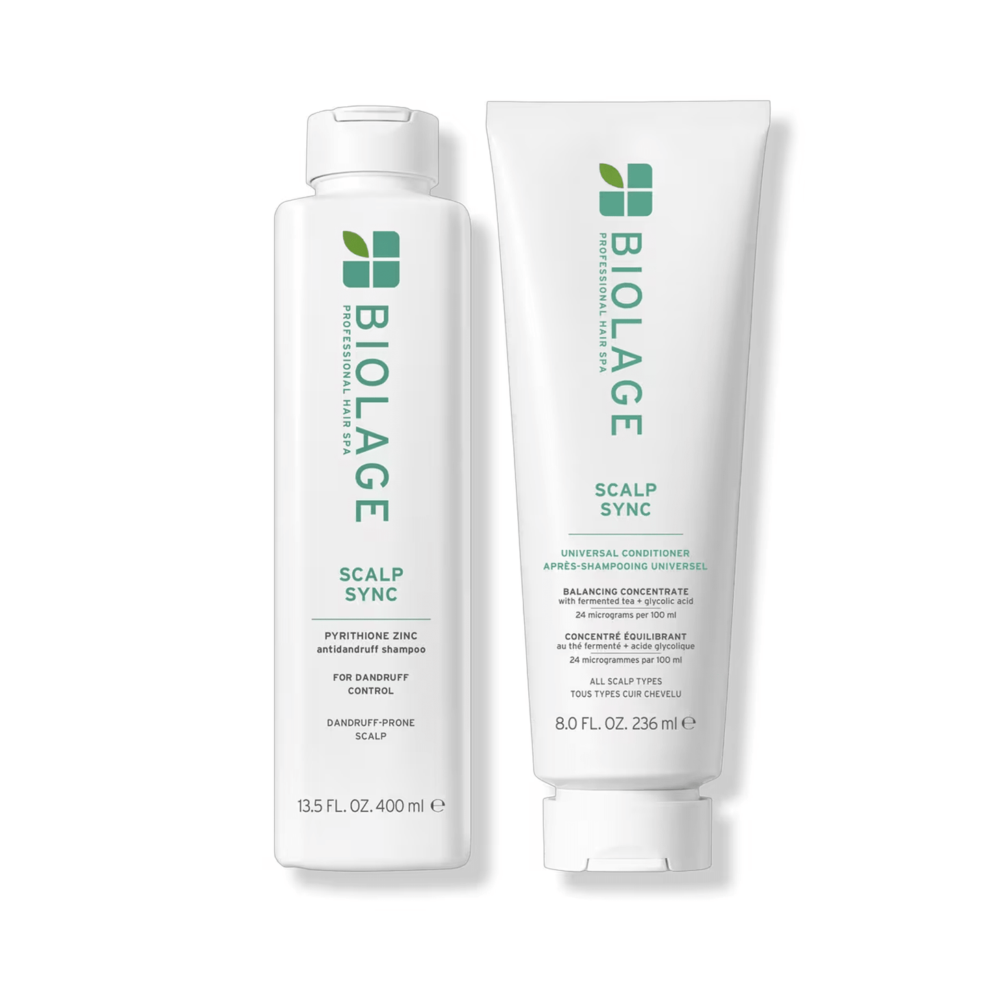 Biolage Scalp Sync Anti - Dandruff Shampoo 13.5oz & Scalp Sync Universal Conditioner 8oz Duo ($52 Value) - Beautifox