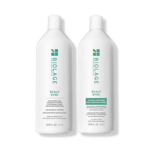 Biolage Scalp Sync Anti - Dandruff Shampoo & Scalp Sync Universal Conditioner Liter Duo ($90 Value) - Beautifox