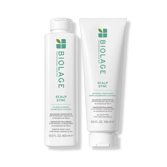 Biolage Scalp Sync Calming Shampoo 13.5oz & Scalp Sync Universal Conditioner 8oz Duo ($52 Value) - Beautifox