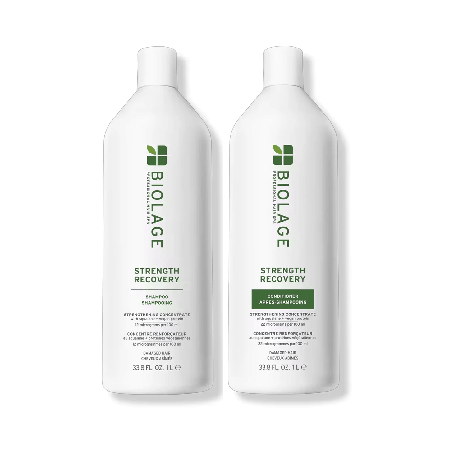 Biolage Strength Recovery Shampoo & Conditioner Liter Duo ($90 Value) - Beautifox