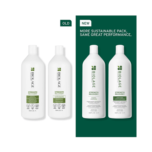 Biolage Strength Recovery Shampoo & Conditioner Liter Duo ($90 Value) - Beautifox