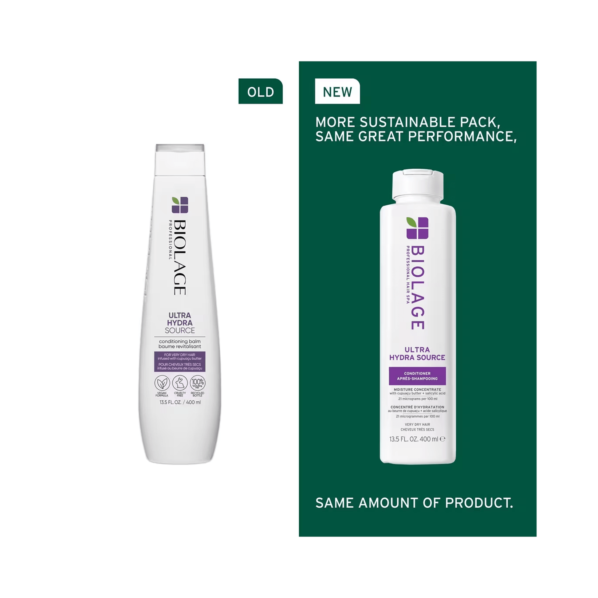 Biolage Ultra Hydra Source Shampoo & Conditioner 13.5oz Duo ($52 Value) - Beautifox