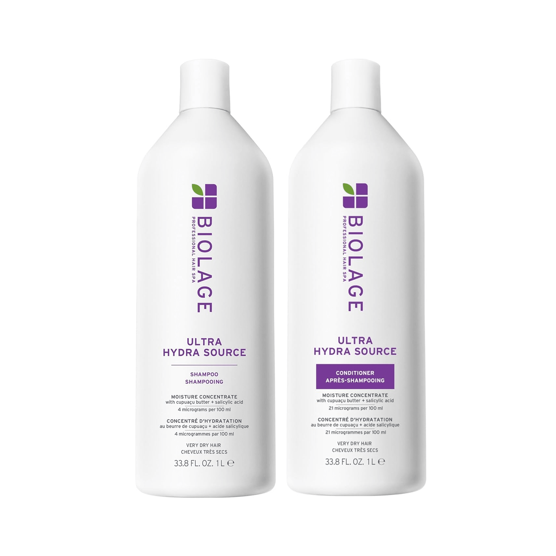 Biolage Ultra Hydra Source Shampoo & Conditioner Liter Duo ($84 Value) - Beautifox