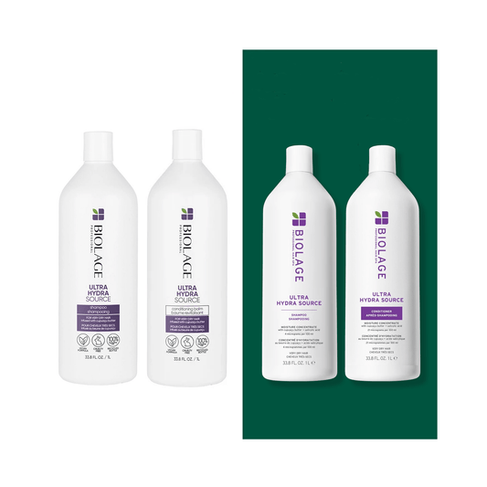 Biolage Ultra Hydra Source Shampoo & Conditioner Liter Duo ($84 Value) - Beautifox