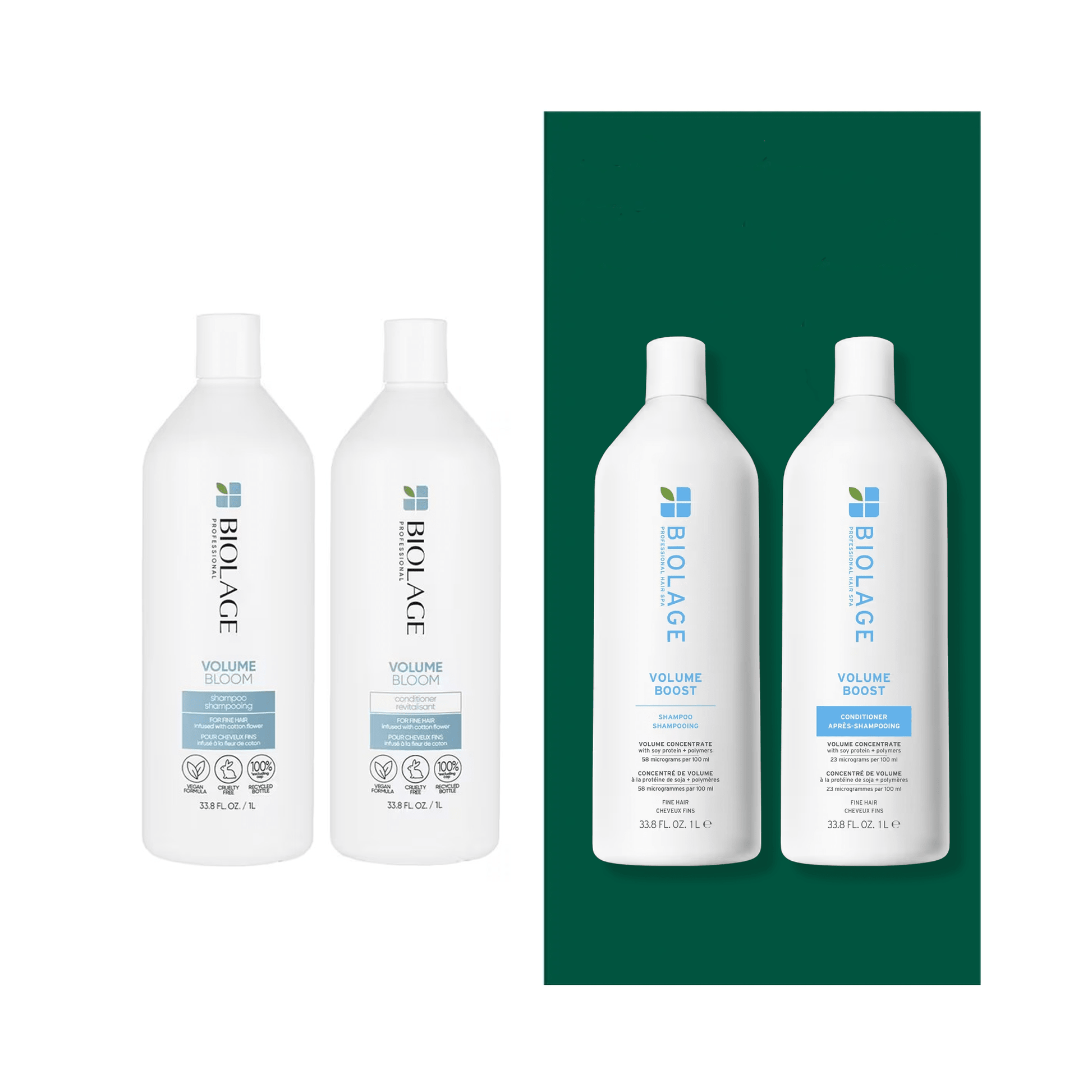 Biolage Volume Boost Shampoo & Conditioner Liter Duo ($84 Value) - Beautifox