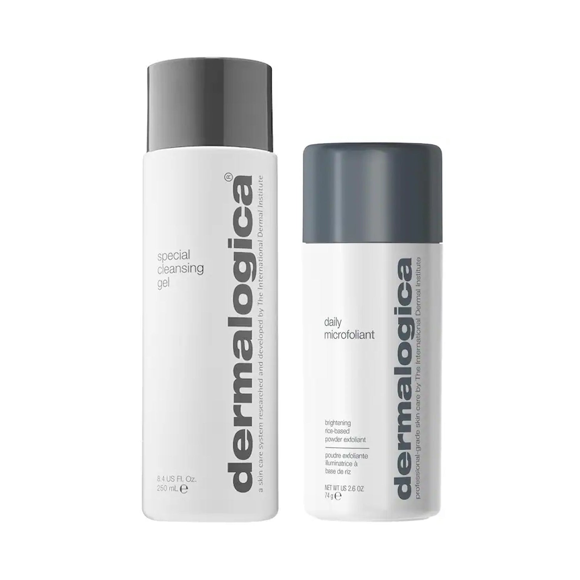 Dermalogica Cleanse & Brighten Duo (Special Cleansing Gel 8.4oz + Daily Microfoliant 2.6oz) - Beautifox