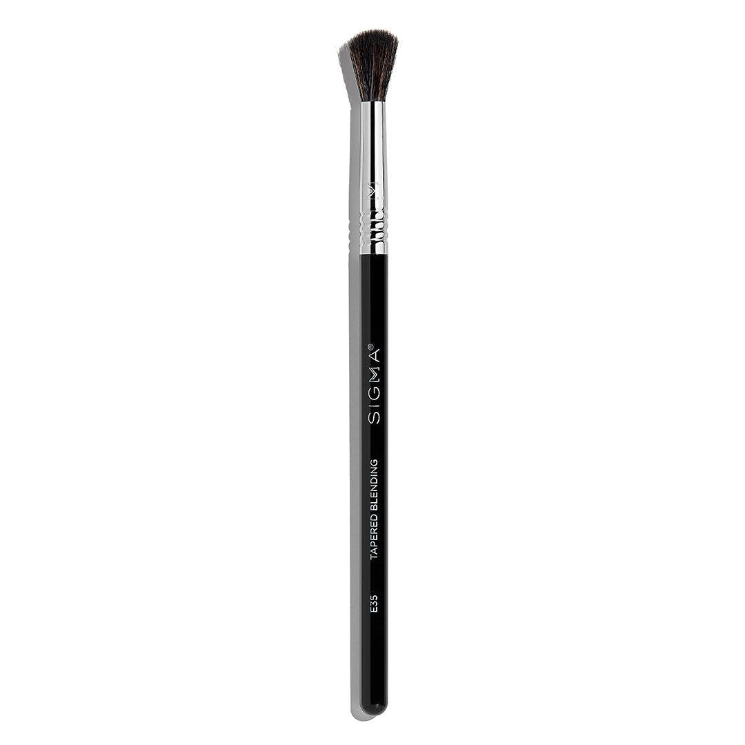 E35 Tapered Blending Brush - Black Bristle - Beautifox