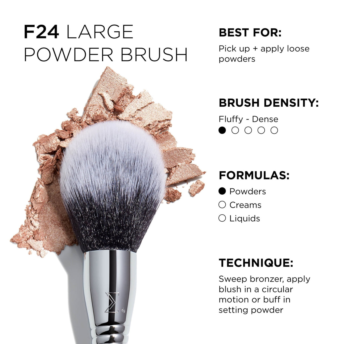 F24 All-Over Powder™ Brush - Beautifox