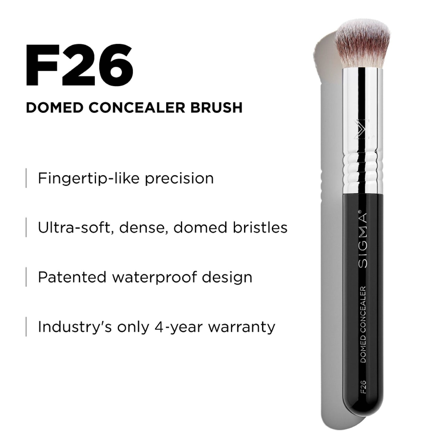 F26 Domed Concealer Brush - Beautifox