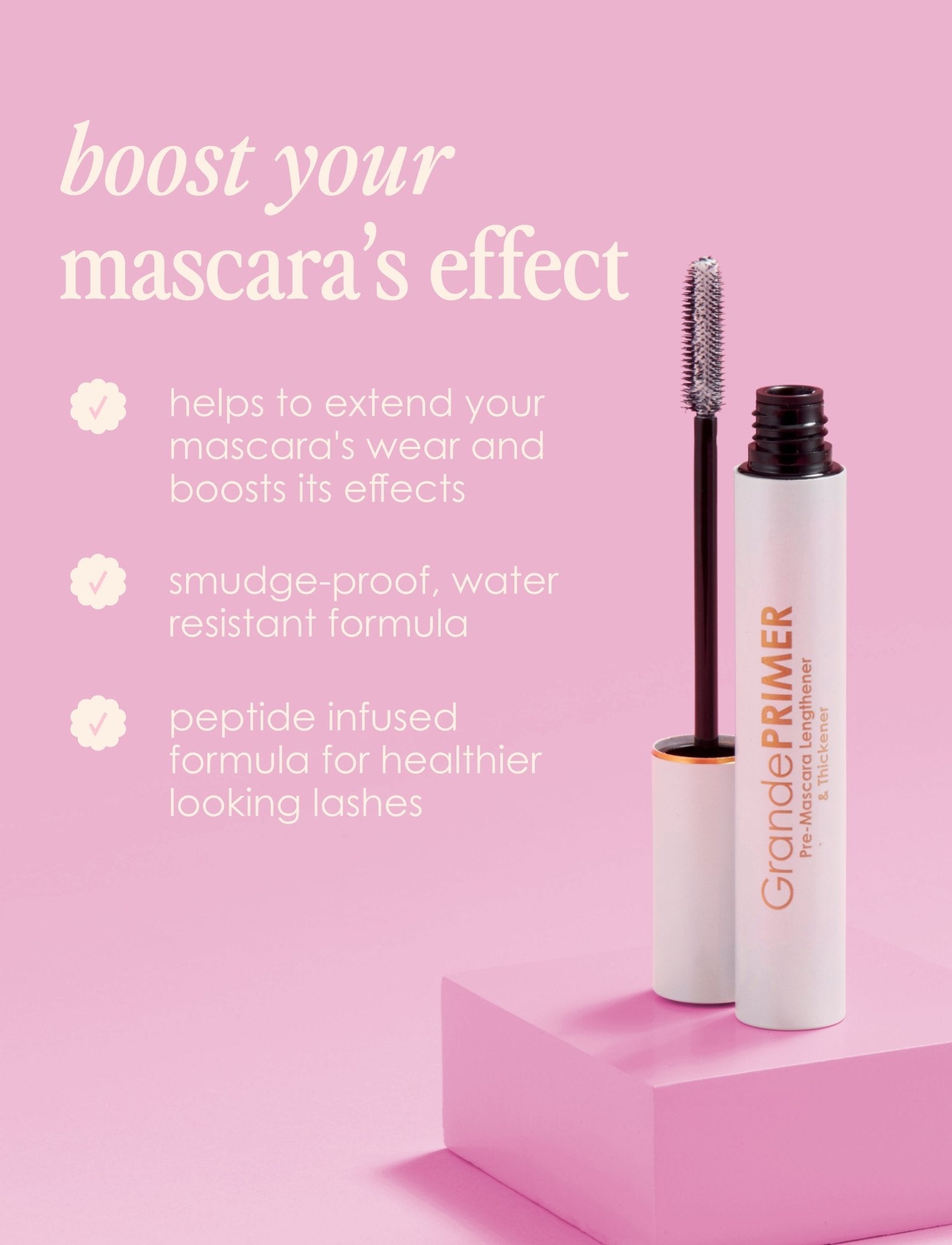 GrandeLASH - MD, GrandePRIMER, GrandeREPAIR, GrandeMASCARA & Makeup Bag - Beautifox