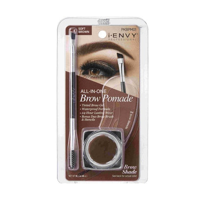 iEnvy All - in - 1 Eyebrow Pomade SOFT BROWN - Beautifox