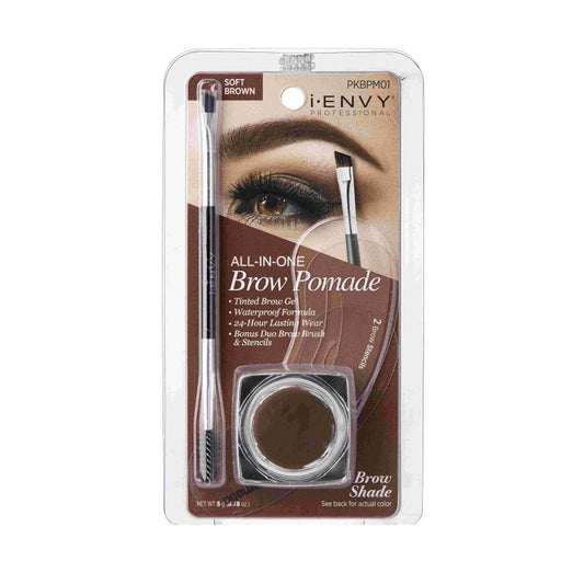 iEnvy All - in - 1 Eyebrow Pomade SOFT BROWN - Beautifox