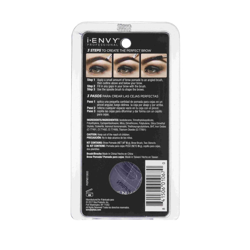 iEnvy All - in - 1 Eyebrow Pomade SOFT BROWN - Beautifox