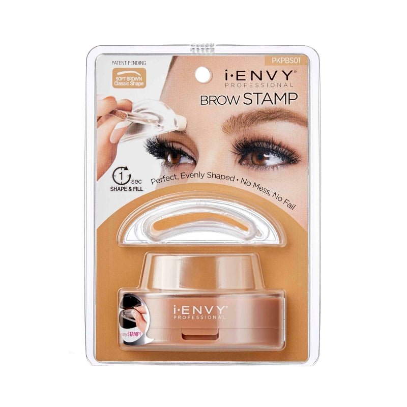iEnvy Brow Stamp Kit Dark Brown - Beautifox