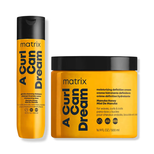 Matrix A Curl Can Dream Shampoo 10oz & Moisturizing Cream 16oz Duo ($48 Value) - Beautifox
