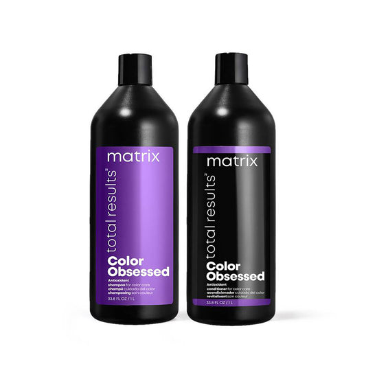 Matrix Color Obsessed Shampoo & Conditioner Liter Duo ($88 Value) - Beautifox