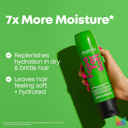 Matrix Food For Soft Hydrating Shampoo & Detangling Conditioner 10oz Duo ($44 Value) - Beautifox