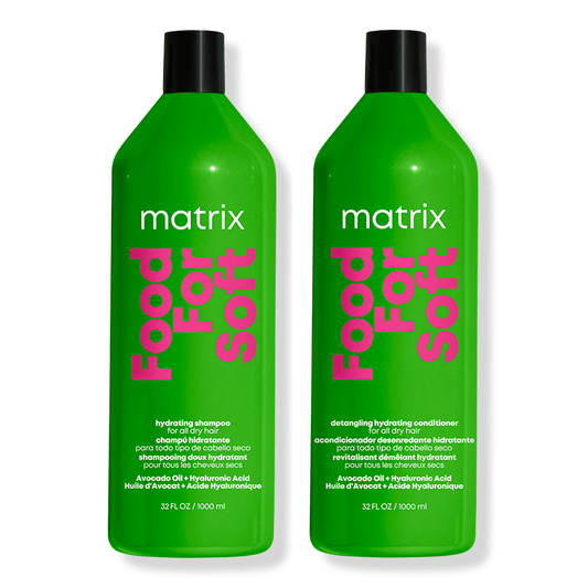 Matrix Food For Soft Hydrating Shampoo & Detangling Conditioner Liter Duo ($88 Value) - Beautifox