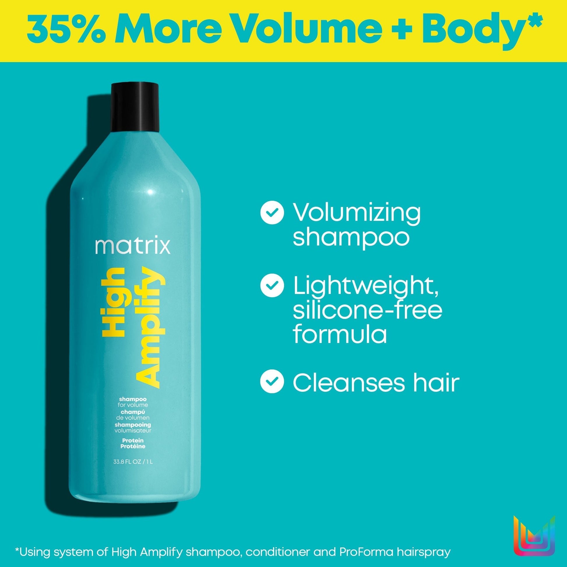 Matrix High Amplify Shampoo & Conditioner Liter Duo ($88 Value) - Beautifox
