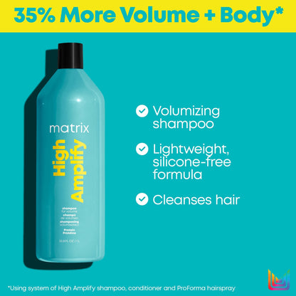 Matrix High Amplify Shampoo & Conditioner Liter Duo ($88 Value) - Beautifox